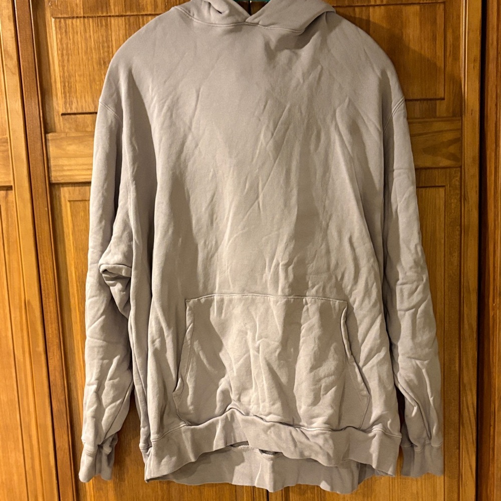 SKIMS Light Gray Lilac Hooded Oversized Sweatshirt Hoodie size XL NWOT Oyster